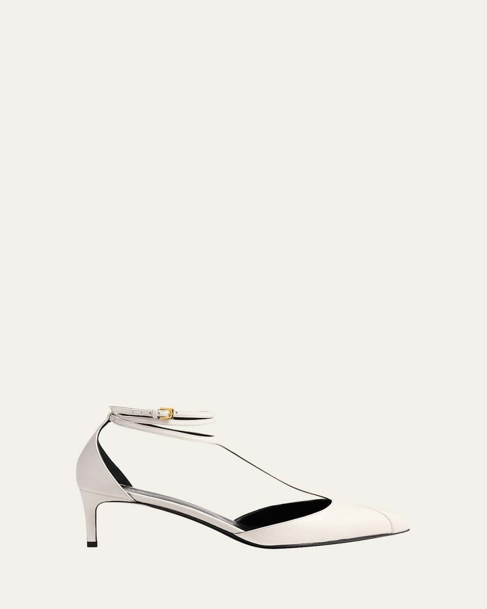 Mia Leather Kitten-Heel Pumps